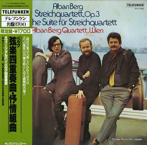 ALBAN BERG QUARTETT, WIEN berg; streichquartett, op.3 K17C-9280