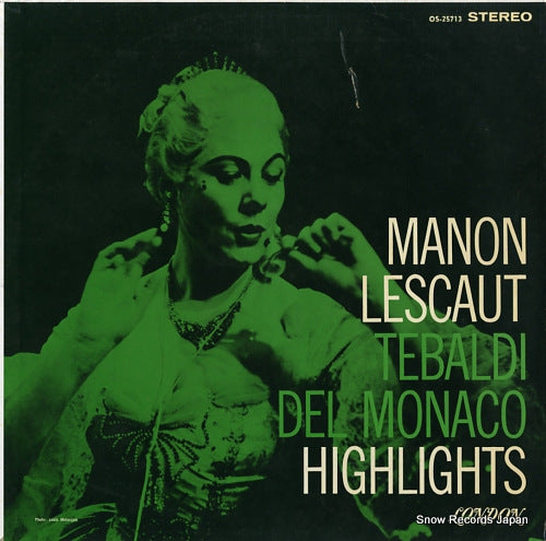 MONACO, MARIO DEL / RENATA TEBALDI puccini; manon lescaut-highlights OS25713