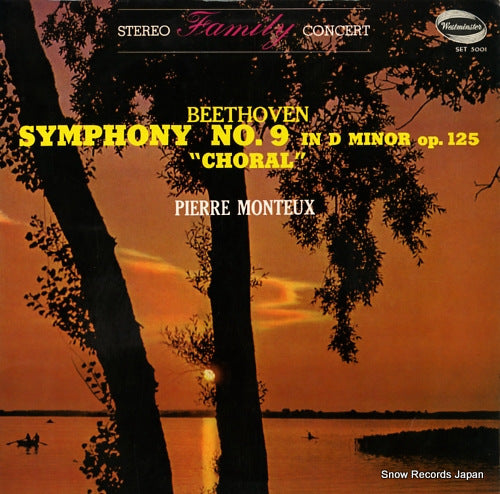 MONTEUX, PIERRE beethoven; symphony no.9 "choral" SET5001