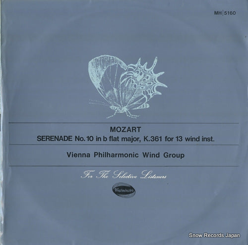VIENNA PHILHARMONIC WIND GROUP, THE mozart; serenade no.10 in b flat major, k.361 for 13 wind inst. MH5160