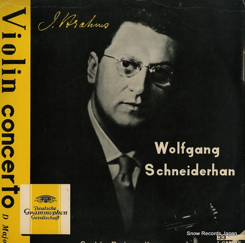 SCHNEIDERHAN, WOLFGANG brahms; violin concerto d major LGM-85
