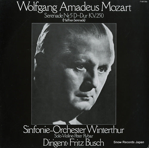 BUSCH, FRITZ mozart; serenade nr.5 d-dur k.v.250 (haffner-serenade) F667293