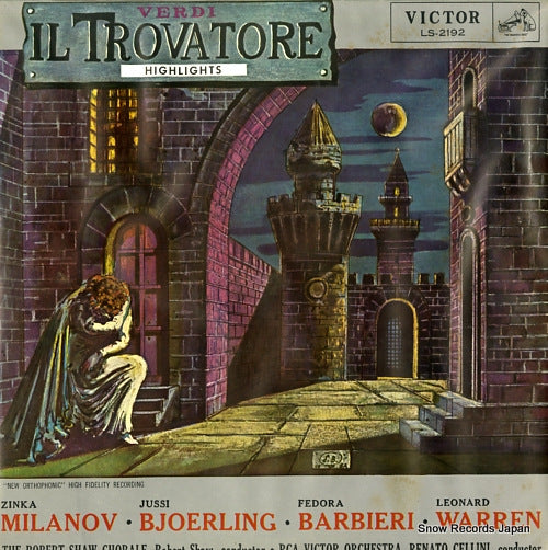 CELLINI, RENATO verdi; il trovatore (highlights) LS-2192