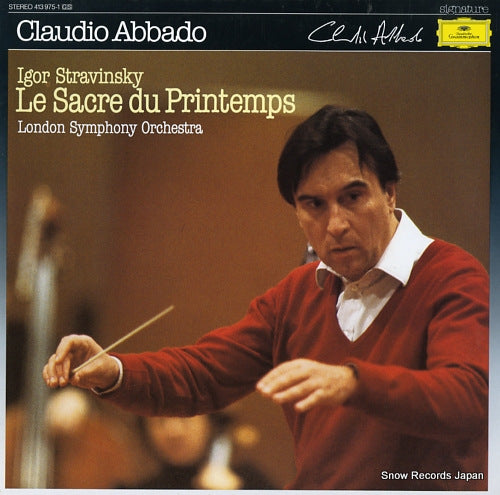 ABBADO, CLAUDIO stravinsky; le sacre du printemps 413975-1