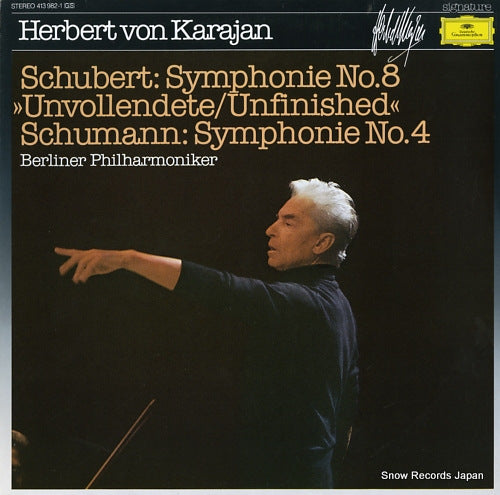 KARAJAN, HERBERT VON schubert; symphonie no.8 "unfinished" 413982-1