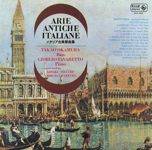 OKAMURA, TAKAO, AND GIORGIO FAVARETTO arie antiche iitaliane SKR1023