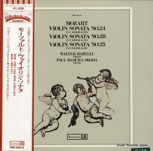 BARYLLI, WALTER / PAUL BADURA-SKODA mozart; violin sonata no.24, no.28, no.25 IWB-60018