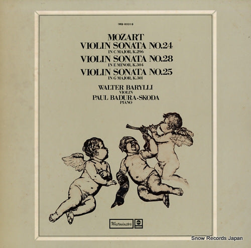 BARYLLI, WALTER / PAUL BADURA-SKODA mozart; violin sonata no.24, no.28, no.25 IWB-60018