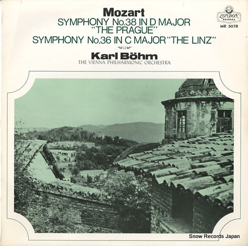 BOHM, KARL mozart; symphon yno.38 in d major "the prague" MR5078