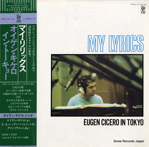 CICERO, EUGEN my lyrics / eugen cicero in tokyo YX-7510-ND