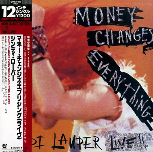 LAUPER, CYNDI money changes everything (live!!) 12.3P-582