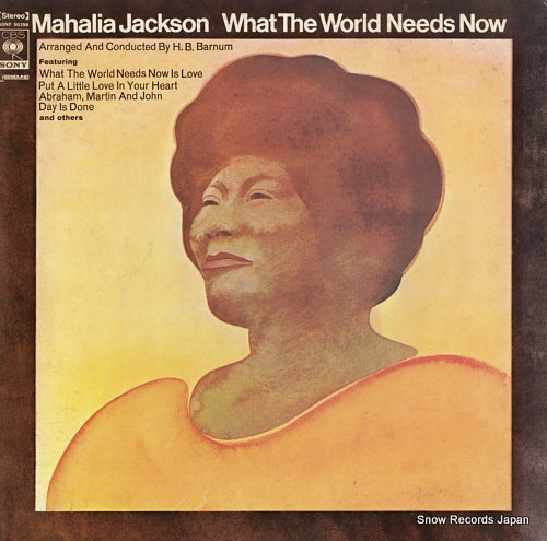 JACKSON, MAHALIA what the world needs now SONP50398