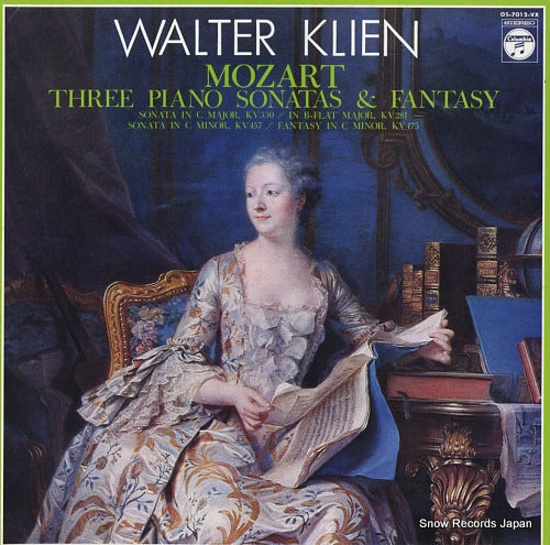 KLIEN, WALTER mozart; three piano sonatas & fantasy OS-7012-VX