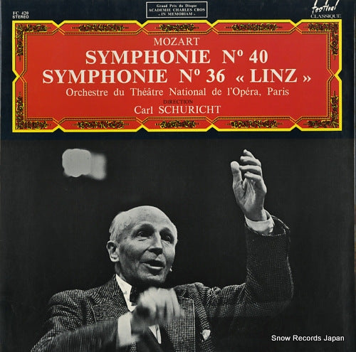 SCHURICHT, CARL mozart; symphonie no40 and no36 "linz" FC420