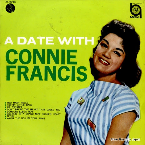 FRANCIS, CONNIE a date with connie francis ZL-5066