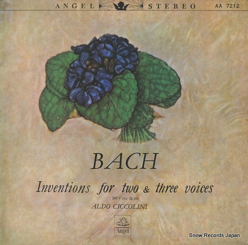 CICCOLINI, ALDO bach; inventions for two & three voices AA-7212