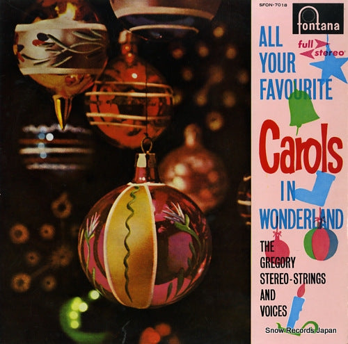 GREGORY, JOHNNY all your favourite / carols in wonderland SFON-7018