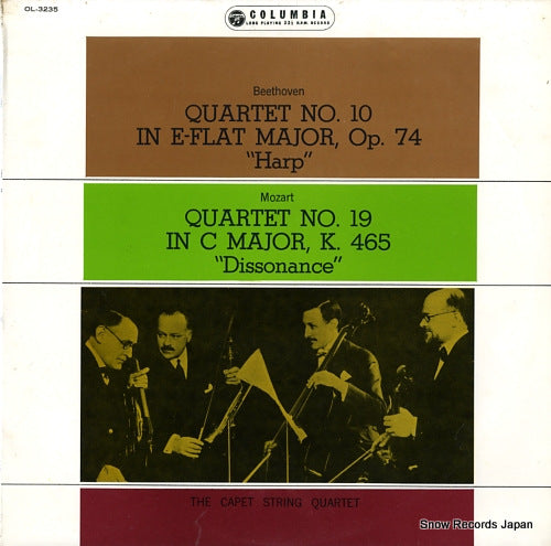 CAPET STRING QUARTET beethoven; quartet no.10 in e-flat major, op.74 "harp" OL-3235