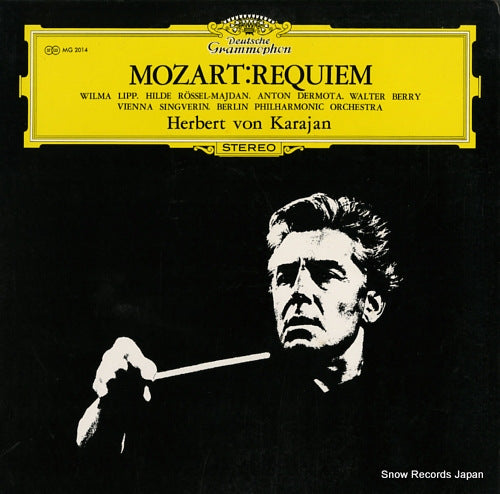 KARAJAN, HERBERT VON mozart; requiem k. 626 MG-2014