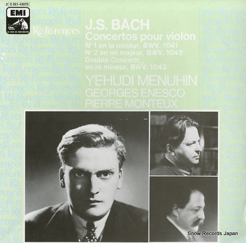MENUHIN, YEHUDI bach; concertos pour violon 2C051-43070