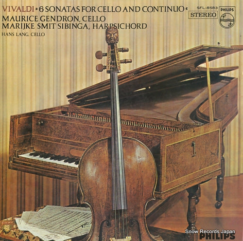 GENDRON, MAURICE vivaldi; 6 sonatas for cello and continuo SFL-8583