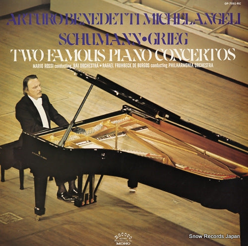 MICHELANGELI, ARTURO BENEDETTI schumann/grieg: two famous piano concertos OP-7081-RC