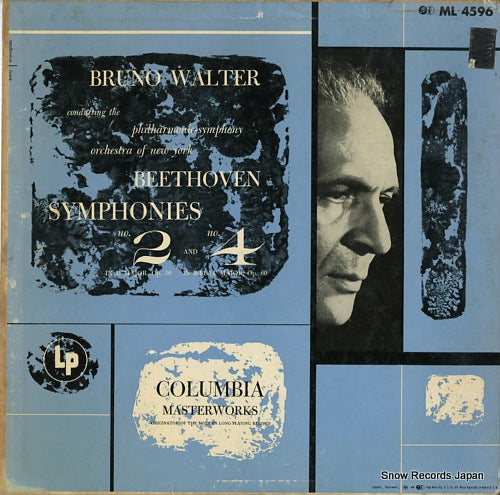 WALTER, BRUNO beethoven; symphonies no.2 and no.4 ML4596