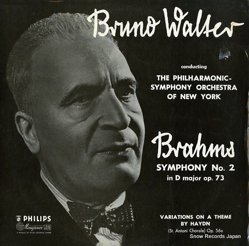 WALTER, BRUNO brahms; symphony no.2 in d major op.73 ABL3095