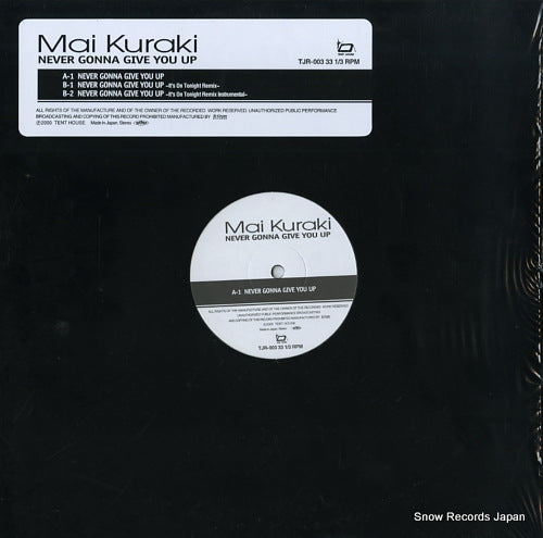 KURAKI, MAI never gonna give you up TJR-003