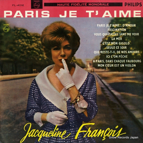 FRANCOIS, JACQUELINE paris je t'aime FL-4016