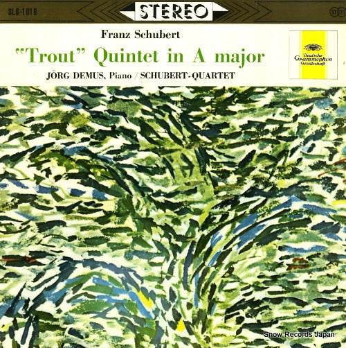 DEMUS, JORG / SCHUBERT QUARTET schubert; "trout" quartet in a major SLG-1018