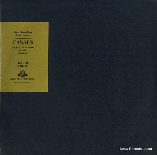 CASALS, PABLO dvorak; concerto in b minor, op.104 for 'cello and orchestra GR-12