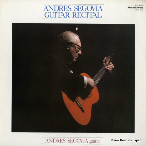 SEGOVIA, ANDRES guitar recital VIC-3035