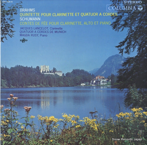 LANCELOT, JACQUES brahms; quintette pour clarinette et quatuor a cordes OS-768-R