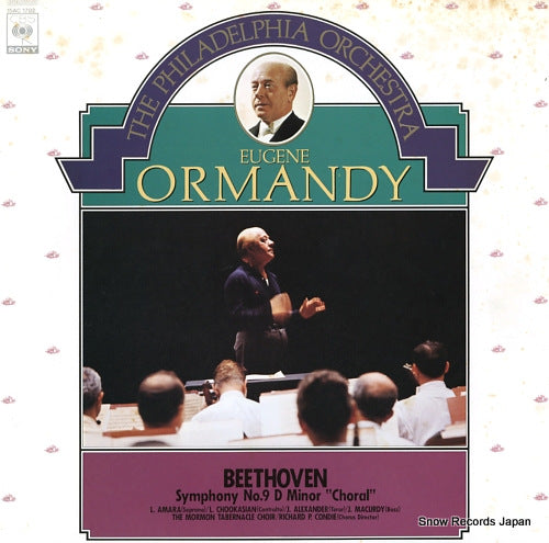 ORMANDY, EUGENE beethoven; symphony no.9 d minor "choral" 15AC1702