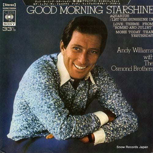 WILLIAMS, ANDY, WITH THE OSMOND BROTHERS good morning starshine SONE70096