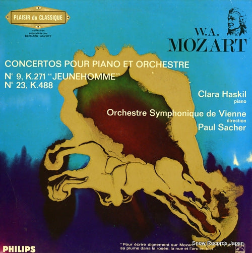 HASKIL, CLARA mozart; concertos pour piano et orchestre no9, k.271 "jeunehomme" and no23, k.488 836.935DSY