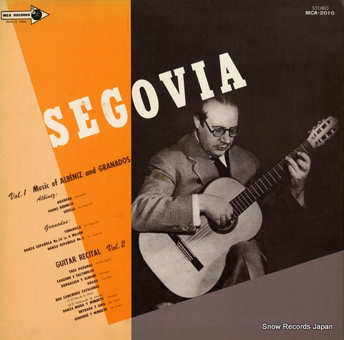 SEGOVIA, ANDRES guitar recital MCA-2010