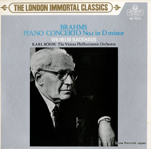 BACKHAUS, WILHELM brahms; piano concerto no.1 in d minor MZ5032