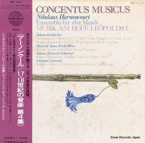 HARNONCOURT, NIKOLAUS concentus musicus MO1019