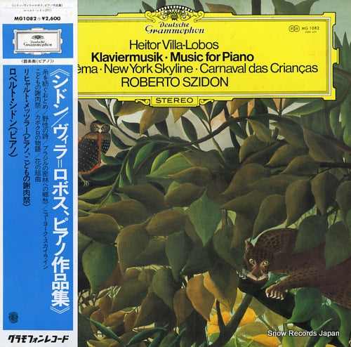 SZIDON, ROBERTO villa-lobos; music for piano MG1082