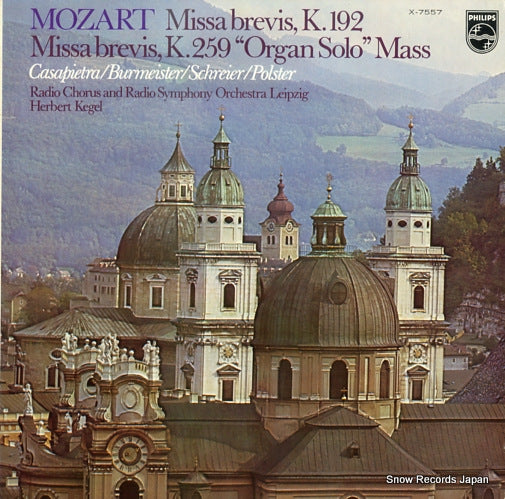 KEGEL, HERBERT mozart; missa brevis, k.192 X-7557