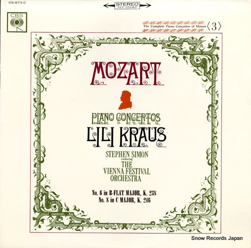KRAUS, LILI mozart; piano concertos / no.6 and no.8 OS-873-C