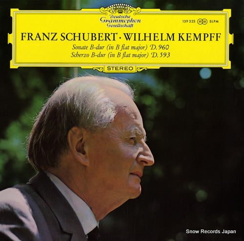 KEMPFF, WILHELM schubert; sonate b-dur (in b flat major) d.960 139323SLPM