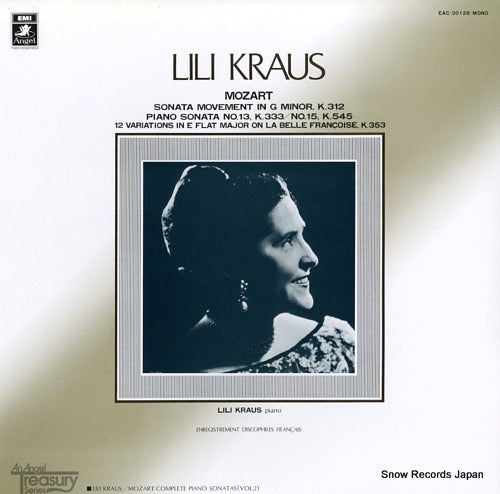 KRAUS, LILI mozart; piano sonata no.13 k.333, no.15 k.545 EAC-30128