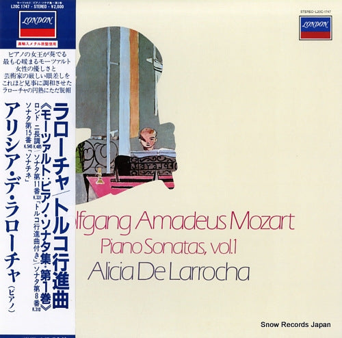 DE LARROCHA, ALICIA mozart; piano sonatas, vol.1 L20C-1747