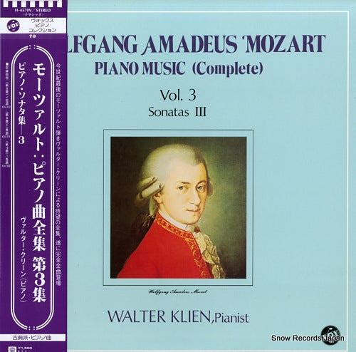 KLIEN, WALTER mozart; piano music (complete) vol.3 / sonatas ii H-4570V
