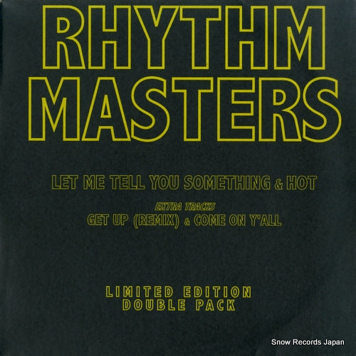 RHYTHM MASTERS let me tell you something & hot RMDP001