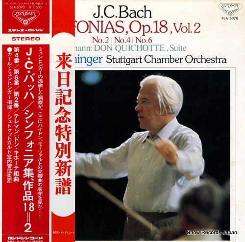MUNCHINGER, KARL bach; sinfonias, op.18, vol.2 SLA6070