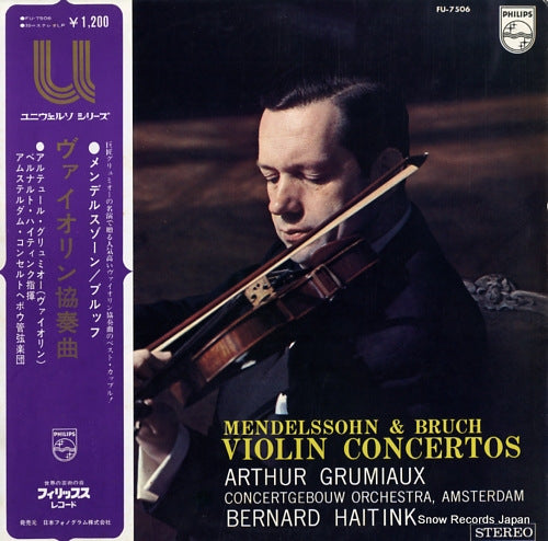 GRUMIAUX, ARHEUR mendelssohn/bruch; violin concertos FU-7506